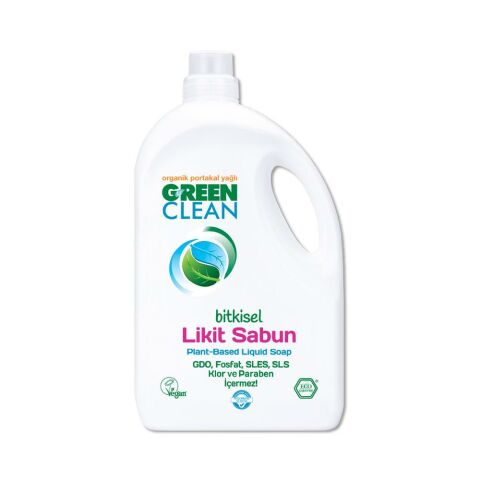 Green Clean Bitkisel Likit Sabun Portakal Yağlı 2750 ml