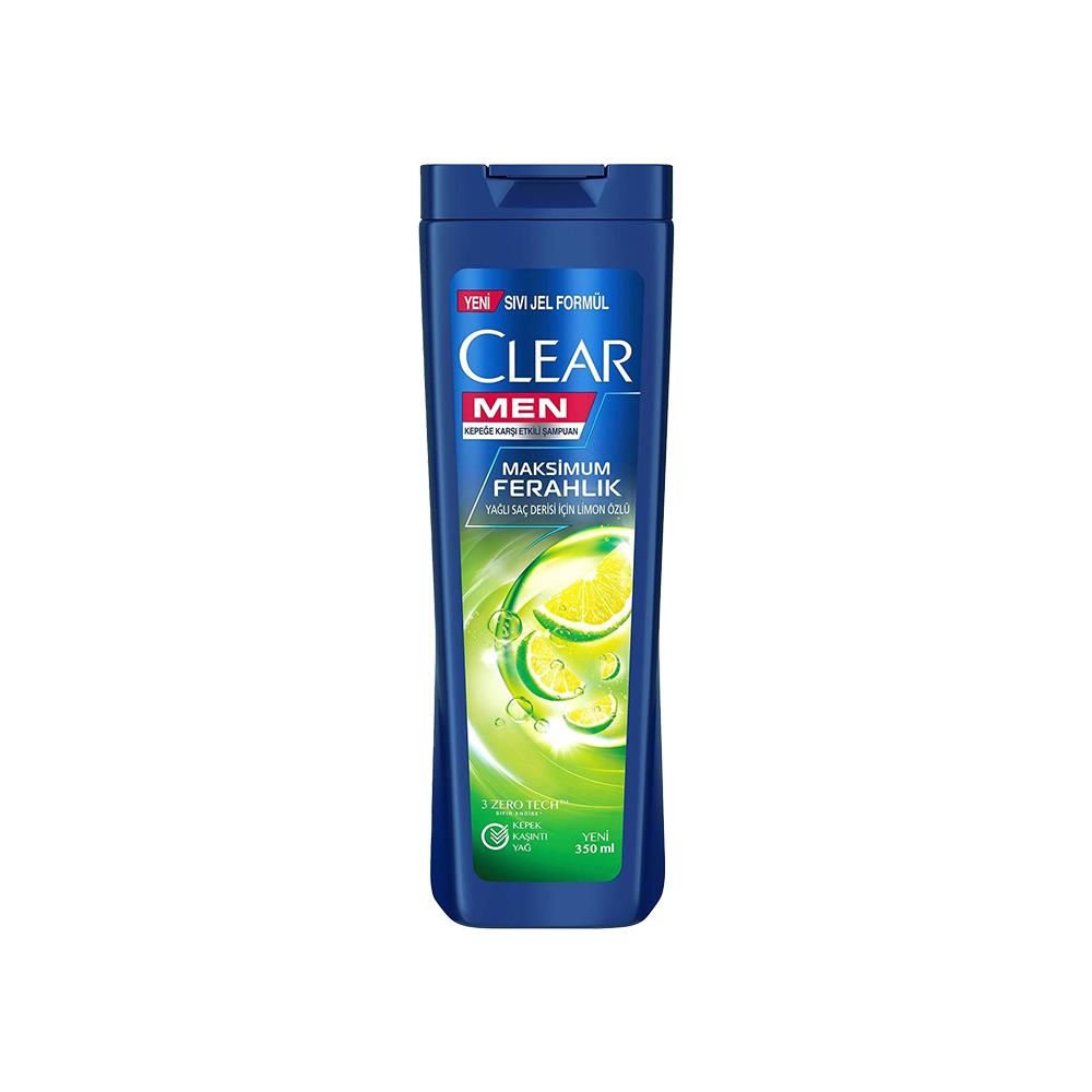 Clear Men Kepeğe Karşı Etkili Şampuan Maksimum Ferahlık Limon Özlü 350 ML