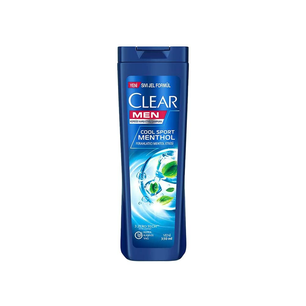 Clear Men Kepeğe Karşı Etkili Şampuan Ferahlatıcı Mentol Etkisi 350 ML