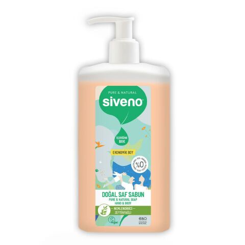 Siveno Doğal Saf Sıvı Sabun Zeytinyağlı 1 lt
