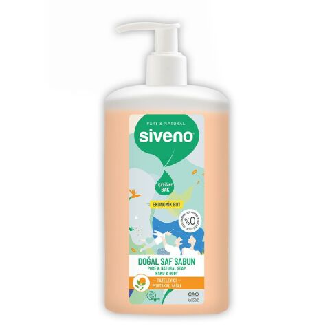 Siveno Doğal Saf Sıvı Sabun Portakal Yağlı 1 lt