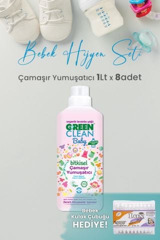 U Green Clean Baby Çamaşır Yumuşatıcı 1 L x 8 Adet ve Hediyeli