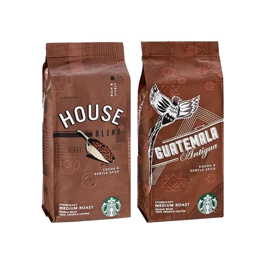 Starbucks House Blend ve Guatemala Çekirdek Kahve 250 G