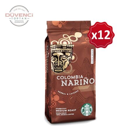 Starbucks Colombia Narino Çekirdek Kave 250 Gram x 12