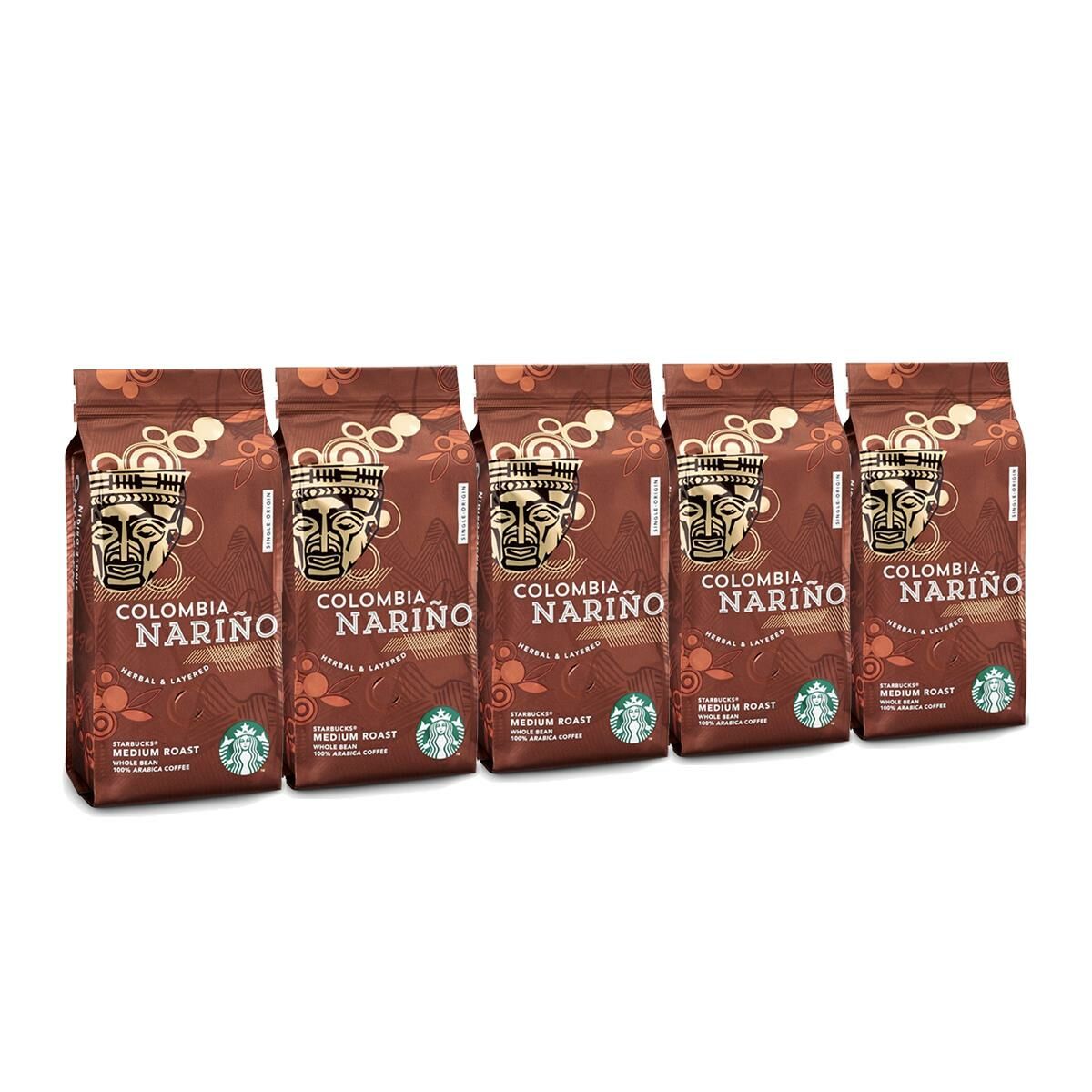 Starbucks Colombia Narino Çekirdek Kahve 250 gr x 5