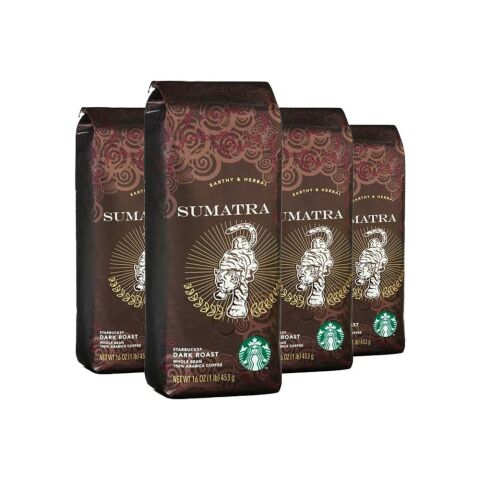 Starbucks Sumatra 250 gr Çekirdek Kahve X 4 Adet