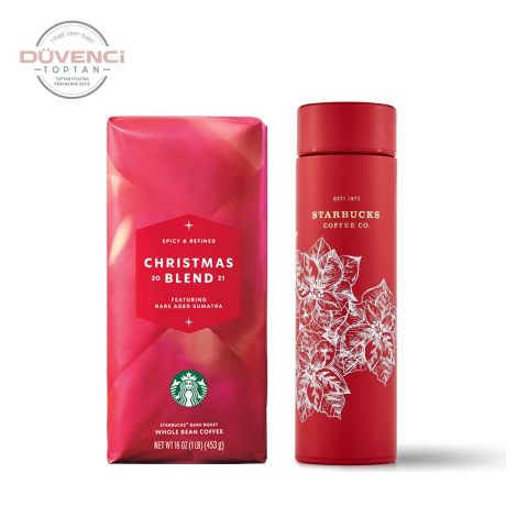 Starbucks Christmas Blend 2021 Rare Aged Sumatra Çekirdek Kahve Termos Hediyeli