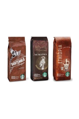 Starbucks Deneme Paketi 3 Adet 250 gr Çekirdek Kahve