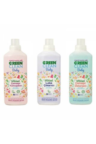 U Green Clean Baby Çamaşır Yumuşatıcısı, Deterjanı ve Leke Çıkarıcı 1 L