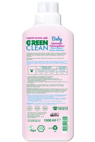 U Green Clean Baby Çamaşır Yumuşatıcı 1 L