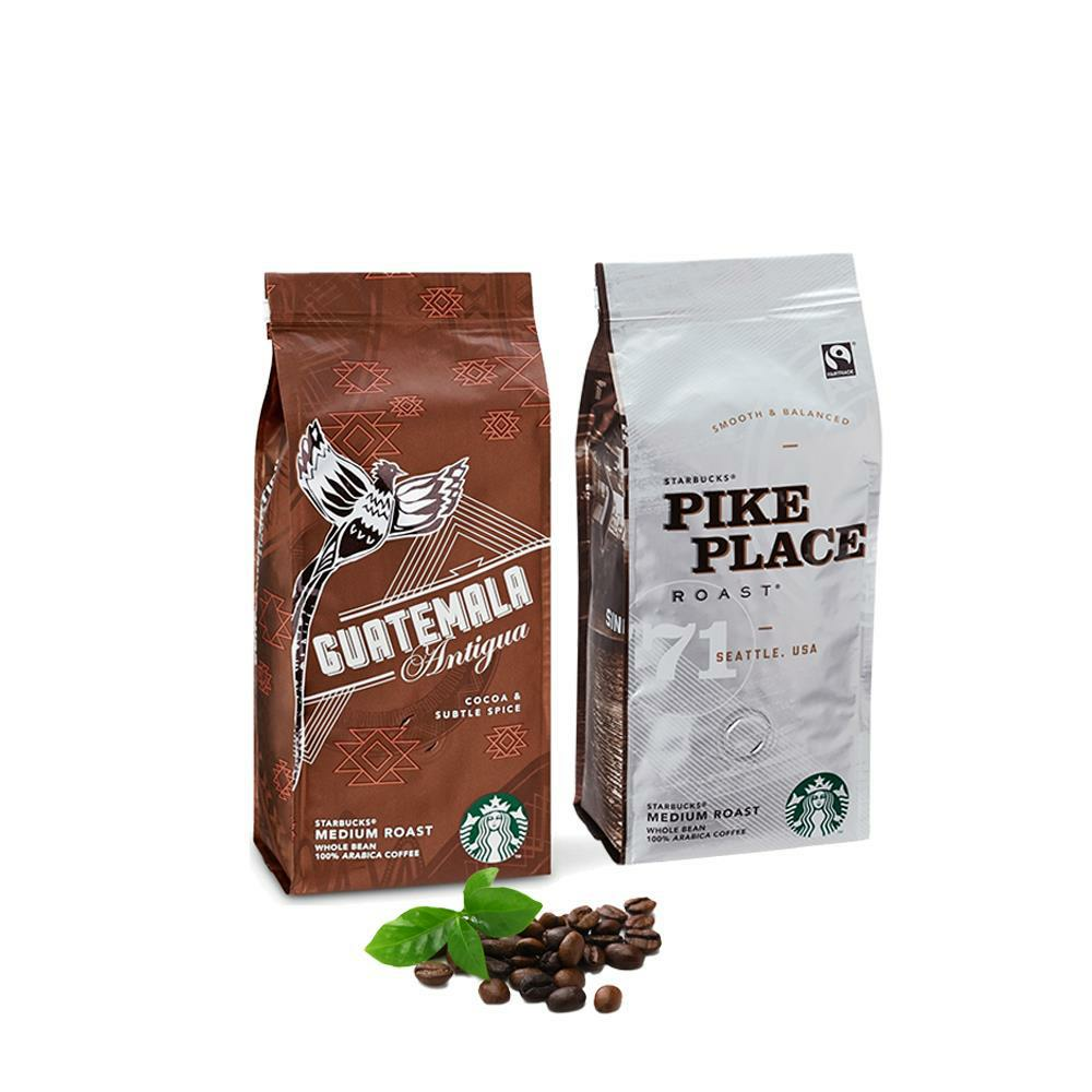 Düvenci Toptan Starbucks Guatemala ve Pike Place Çekirdek Kahve 250 Gr 2 Adet