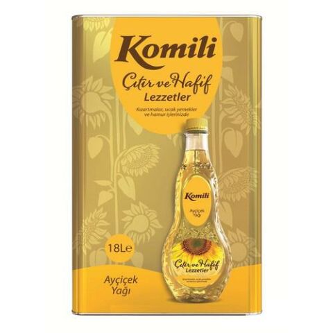 Komili Ayçiçek Yağı 18 lt