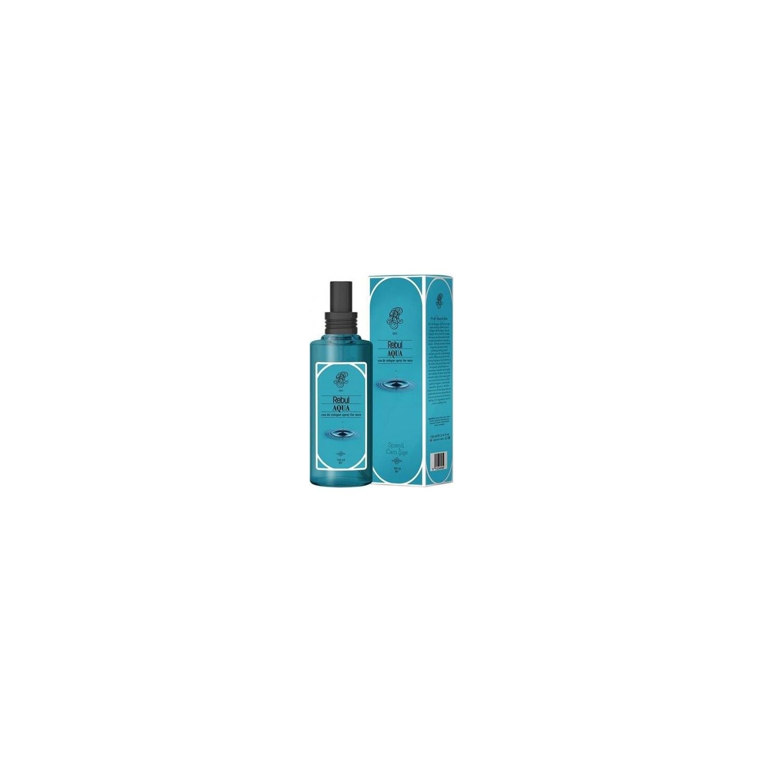 Rebul Aqua Spreyli Cam Şişe Kolonya 100 ml