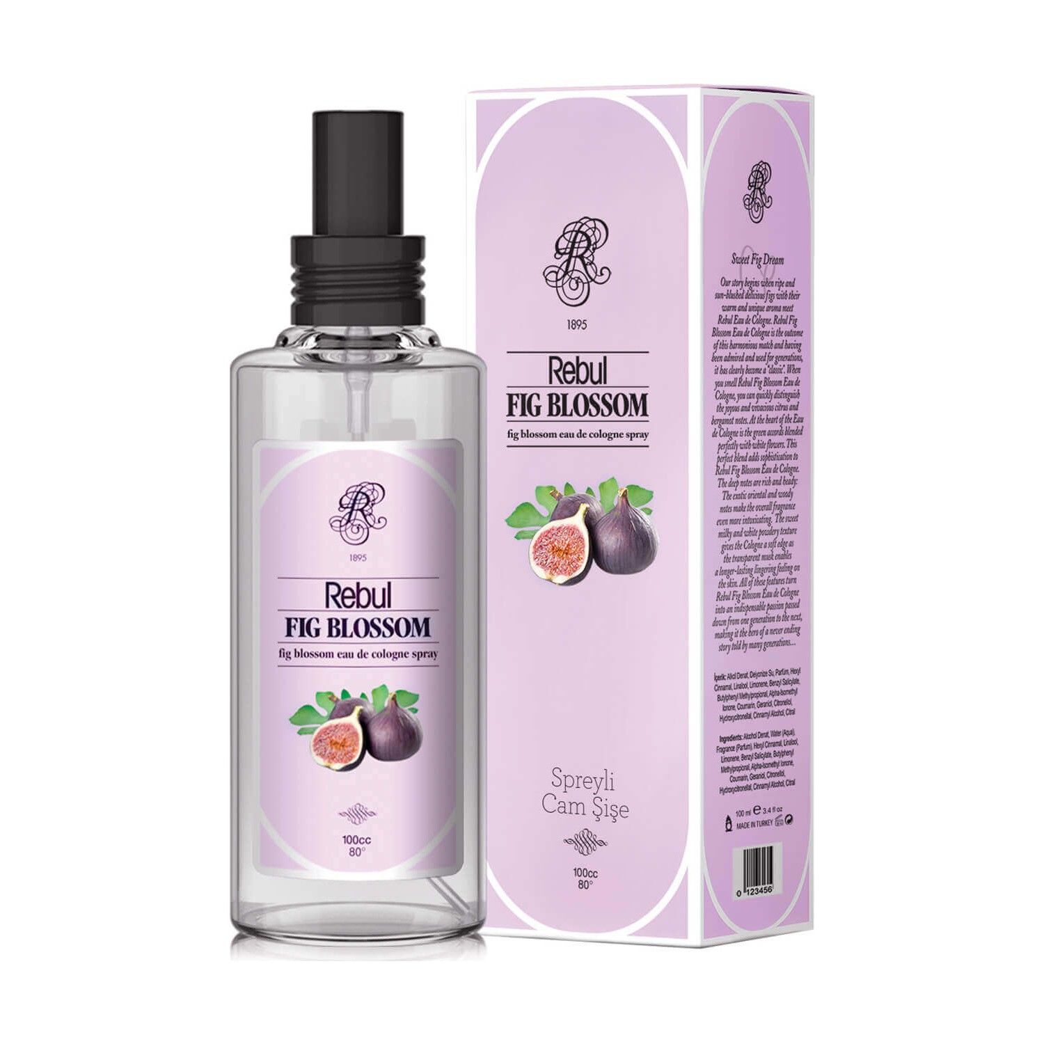 Rebul Fig Blossom Spreyli Cam Şişe İncir Kolonyası 100 ml