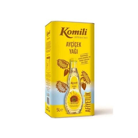 Komili Ayçiçek Yağı 5 lt Teneke