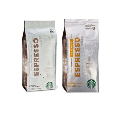 Starbucks Blonde Espresso ve Dark Roast 250 gr Çekirdek Kahve 2 Adet