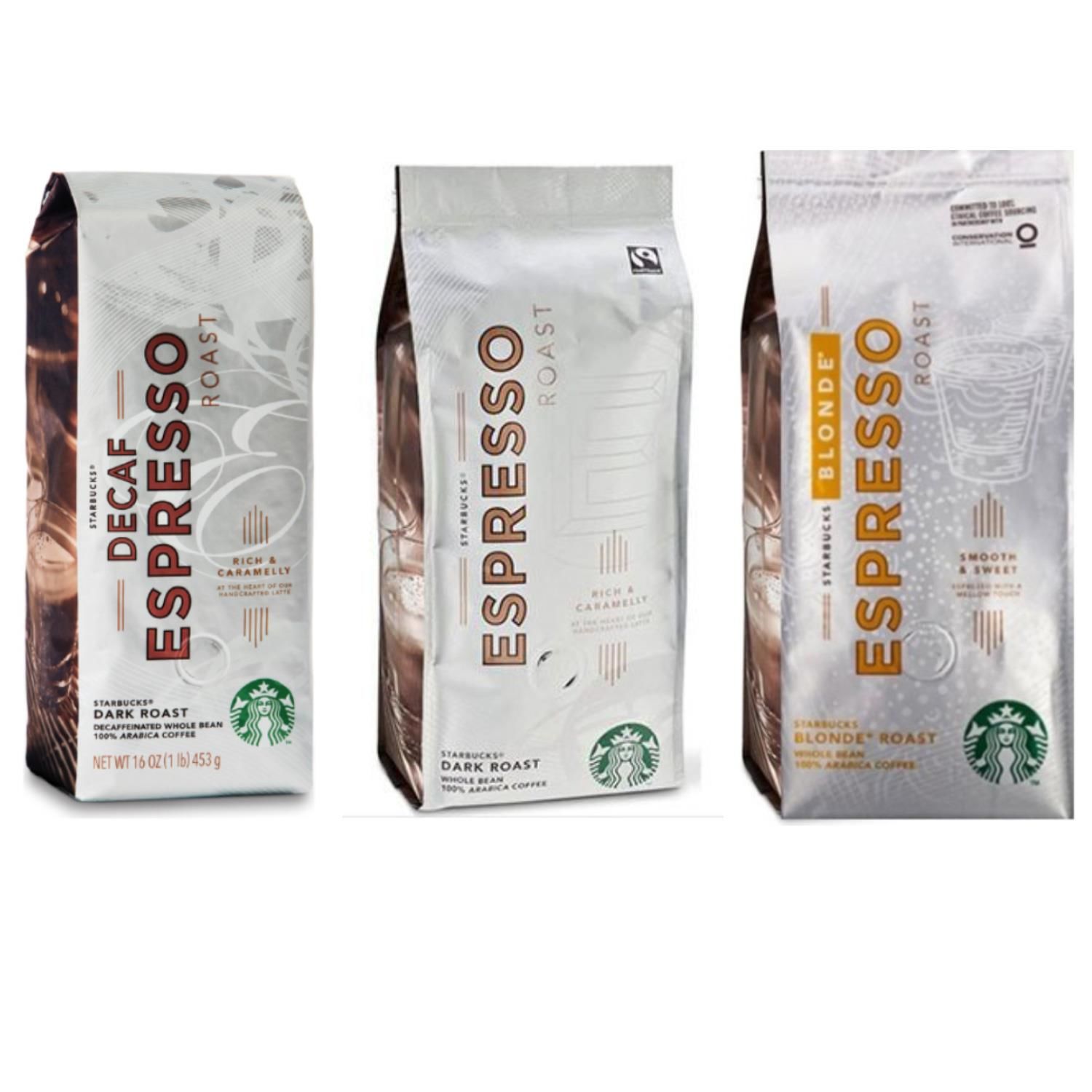 Starbucks Espresso Roast Set 3'lü - 250 gr Çekirdek Kahve 3 Paket