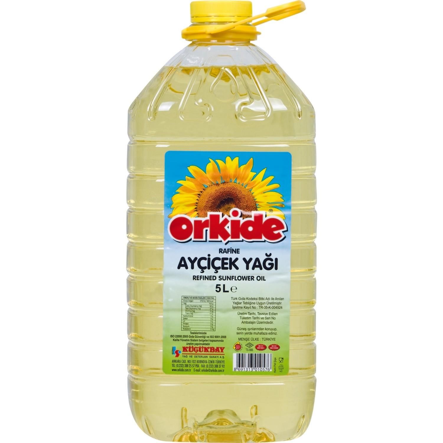 Orkide Ayçiçek Yağı Pet 5 Litre