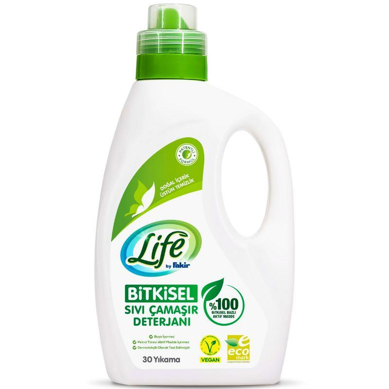 Life by Fakir Sıvı Çamaşır Deterjanı Renkliler ve Beyazlar 1500 ml