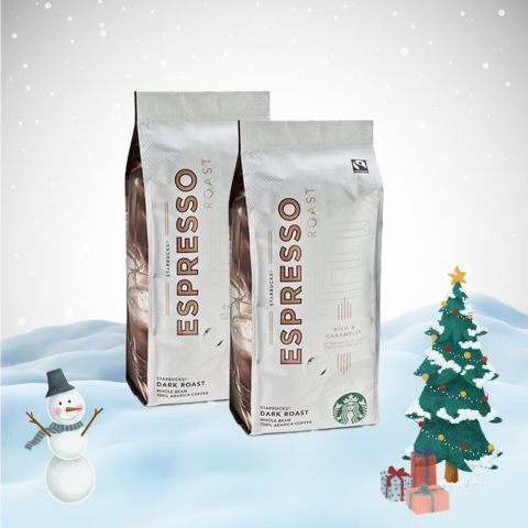 Starbucks Yılbaşı Paketi Espresso Dark Roast Çekirdek Kahve 250 Gr x 2
