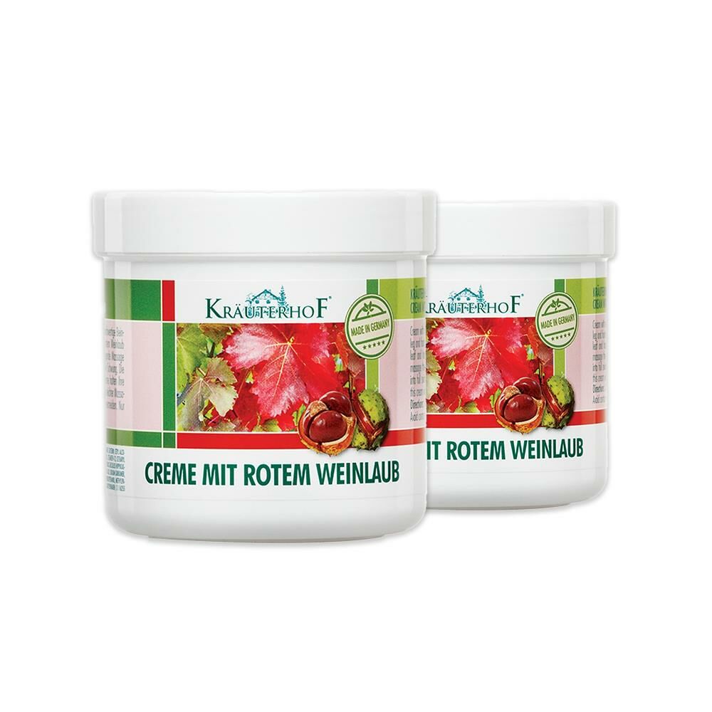 Krauterhof Kırmızı Asma Yaprağı Ayak ve Bacak Kremi 250 ml x 2