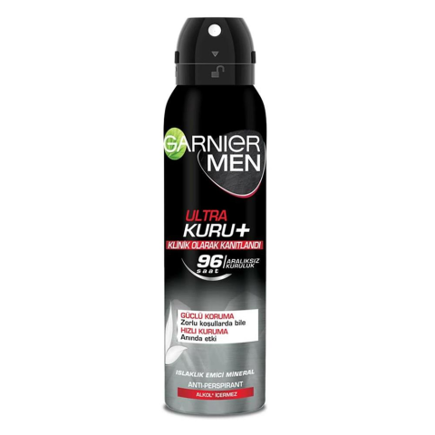 Garnier Men 96H Ultra Kuru Erkek Deodorant 150 ml