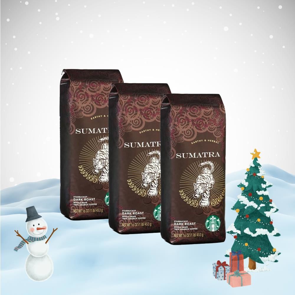 Starbucks Yılbaşı Paketi Sumatra Çekirdek Kahve 250 gr x 3