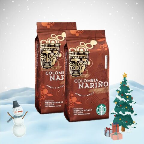 Starbucks Yılbaşı Paketi Colombia Narino Çekirdek Kahve 250 gr x 2