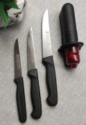 Sürbısa 4 Parça Siyah Günlük Mutfak Bıçak Seti SET1