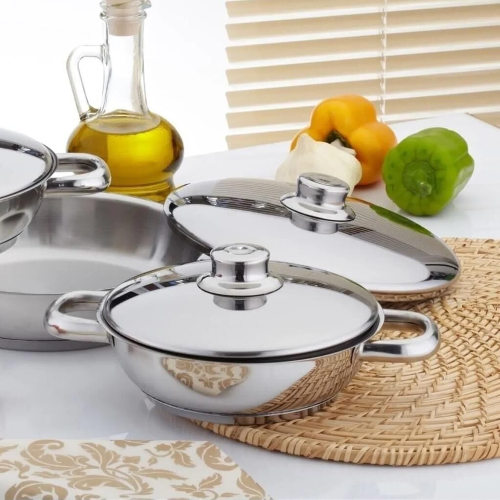 Gülsan 6 Parça Çelik Kapaklı Omlet Set