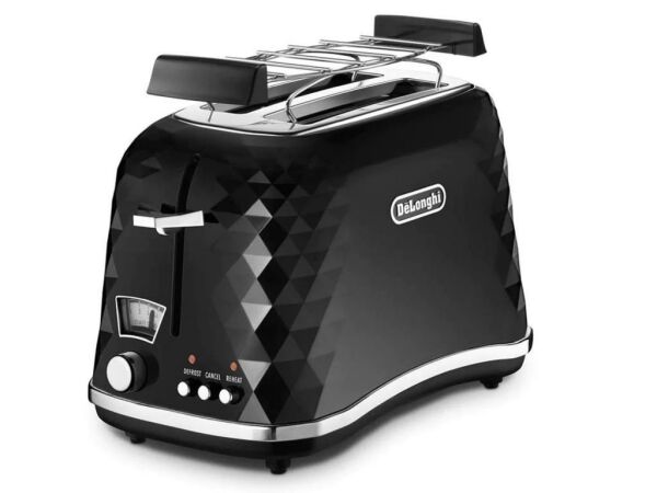 Delonghi CTJ2103 BK FRONT Bianco Ekmek Kızartma Makinesi Siyah