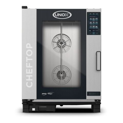 Unox Cheftop Plus Combi Konveksiyonlu Fırın Dijital 10 Tepsili GN 1/1 Gazlı XEVC-1011-GPRM