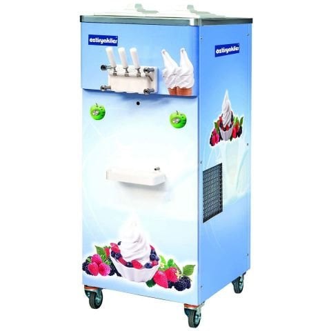 Öztiryakiler 3 Kollu Dondurma Makinesi Pastörizatörlü Pompalı Karıştırıcılı 2x11 L