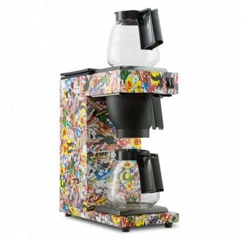 Kef Filtre Kahve Makinası 2 Cam Potlu Grafiti FLT120-2