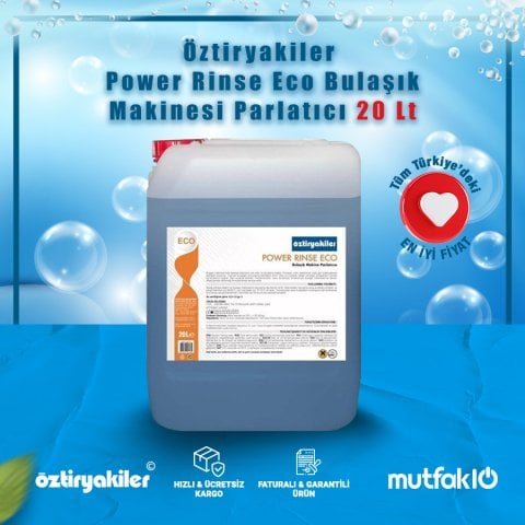 Öztiryakiler Power Rinse Eco Bulaşık Makinesi Parlatıcı 20 Lt