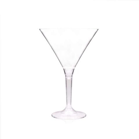 Rubikap Tek Kullanımlık Martini Bardağı, 180 ml Şeffaf