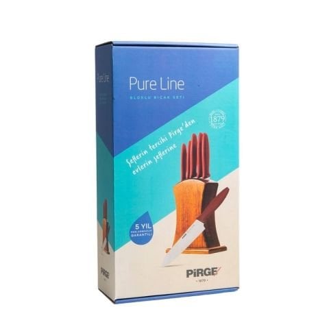 Pirge Pure Line Bloklu Bıçak Seti 5'li - 46031