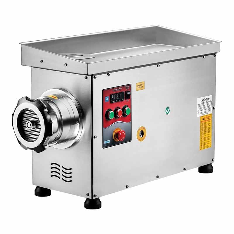 Çağdaş Paslanmaz Soğutmalı Et Kıyma Makinesi No 42, Sifero Çelik Döküm Kafa, 380 V, 1000 Kg/Saat