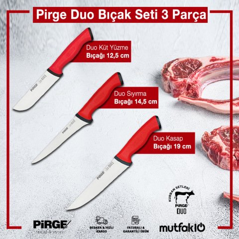 Pirge Kurban Bayramı Bıçak Seti 3 Parça - 34026