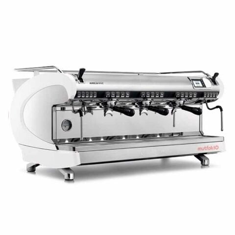 Nuova Simonelli Aurelia Wave Tam Otomatik Espresso Kahve Makinesi, 3 Gruplu, Beyaz, Yüksek Kaşık