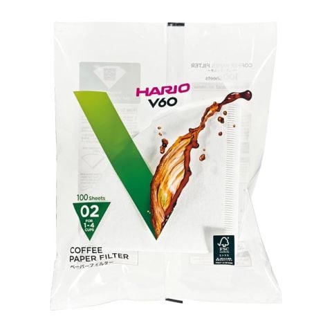 Hario V60 02 Dripper Filtre Kahve Kağıdı, 100 Adet