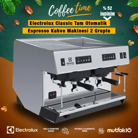 Electrolux  Classic Tam Otomatik Espresso Kahve Makinesi 2 Gruplu