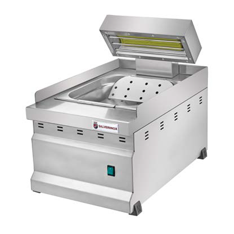 Silverinox Elektrikli Patates Dinlendirme Makinesi, 24x56 Cm
