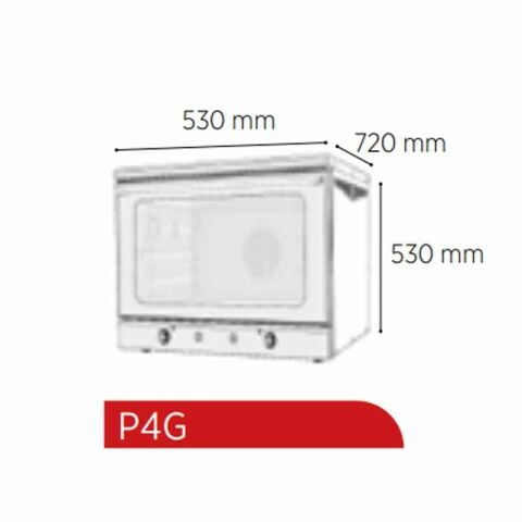 Venarro DEF-P4G 4 Tepsili Patisserie Fırın Manuel, Elektrikli, 4-GN 2/3 , Fuoco Seri