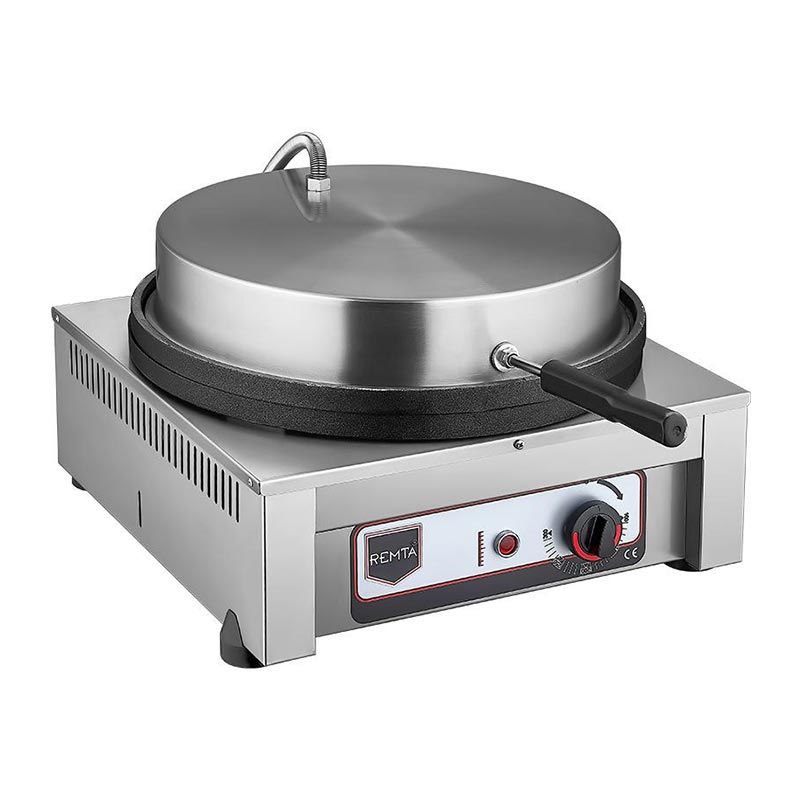 Remta KR7 Crepe Cooker with Lid, 40 cm, Electric