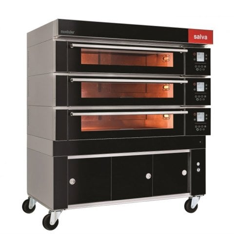 Salva Modular E -20 Stone Based Oven, 3 Trays, Pizza Module