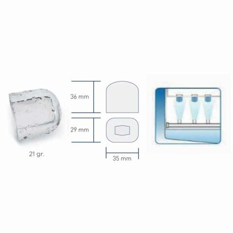 Simag SDE40 Küp Buz Makinesi 38kg/Gün