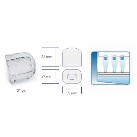 Simag SDE84 Küp Buz Makinesi 82kg/Gün