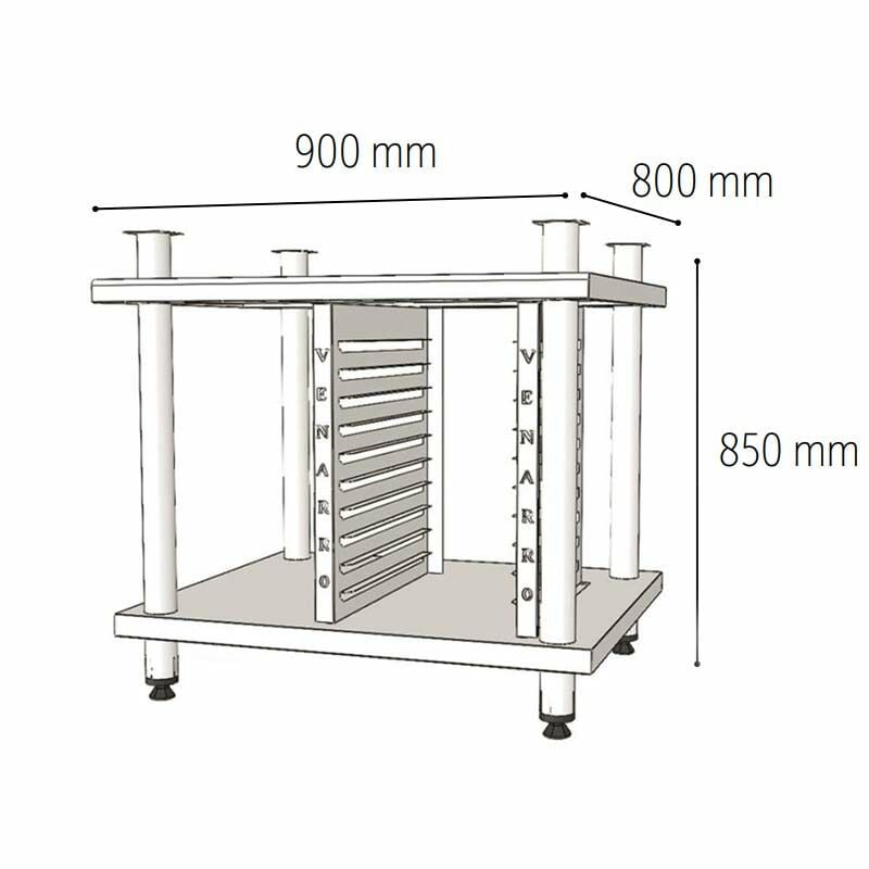 Venarro DEF-K6A Konveksiyonlu Fırın İçin Alt Stant, 10 GN- 1/1 Tepsi Kapasiteli