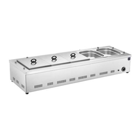 Remta B21 Counter Top Double Bain-marie, 5 Pieces, Electric